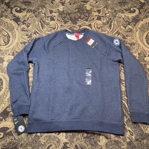 WOMENS NIKE CHELSEA Denim Blue Pullover SWEATSHIRT JUMPER SIZE Large New